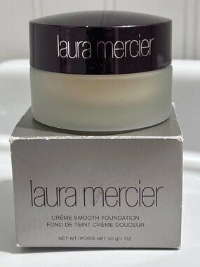 New Laura Mercier Creme Smooth Foundation~Porcelain Ivory~Full size 1 oz~Rare
